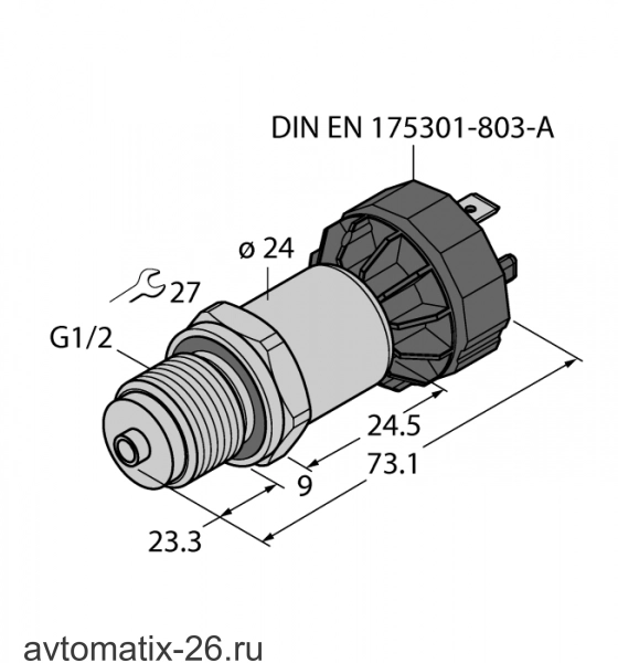 Датчик давления TURCK PT0.25R-1008-I2-DA91