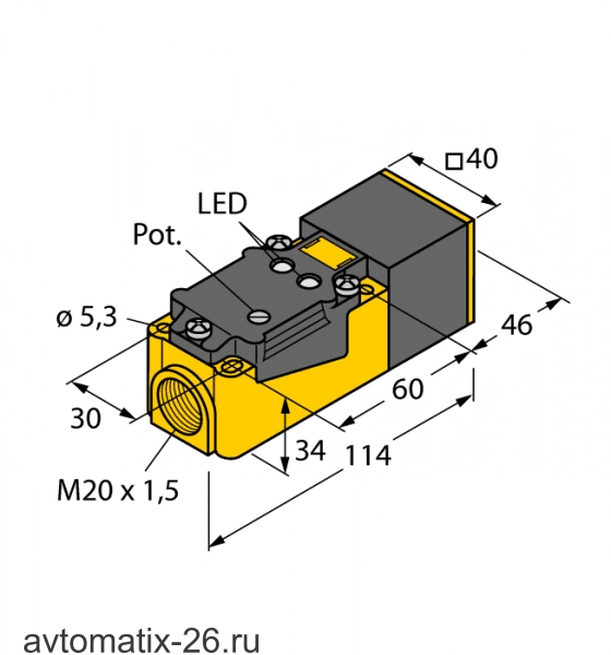 Емкостной датчик TURCK BC20-CP40-VP4X2
