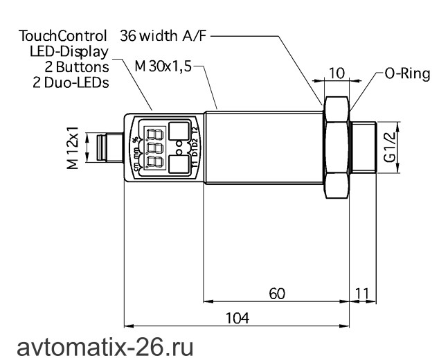 Ультразвуковой датчик Microsonic hps-25/DIU/TC/E/G1_2