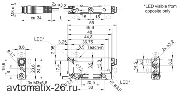 Ультразвуковой датчик Baumer URCK 09G8914/KS35A