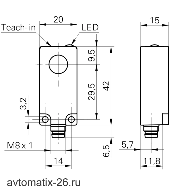 Ультразвуковой датчик Baumer UNDK 20N7912/S35A
