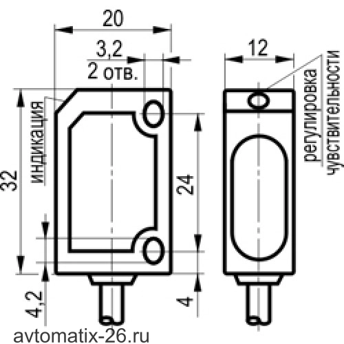 Оптический датчик ТЕКО OV I26A-31N-100-LP