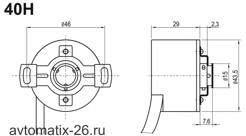 Инкрементальный энкодер INNOCONT EIP 40HO 10630V3000-T2