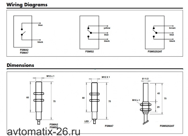 Магнитный датчик Carlo Gavazzi FSMS2S2AT