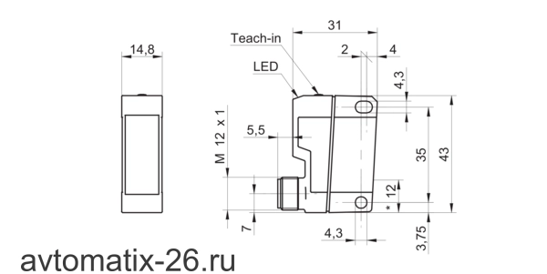 Оптический датчик Baumer FNDK 14P6910/S14