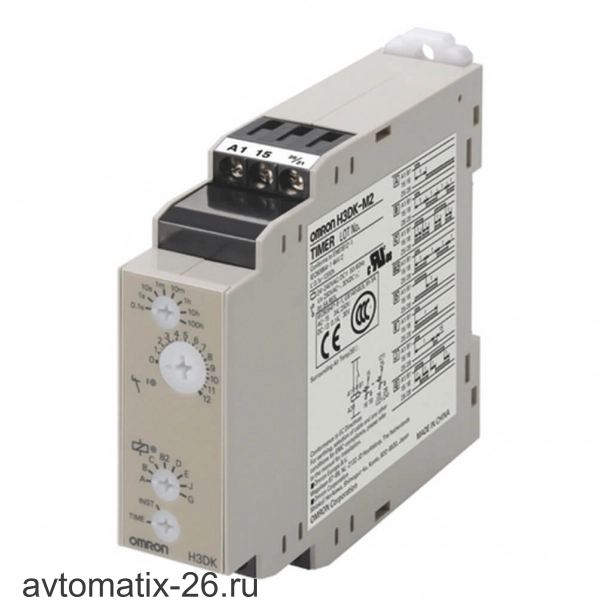Аналоговый таймер Omron H3DK-M2A DC12