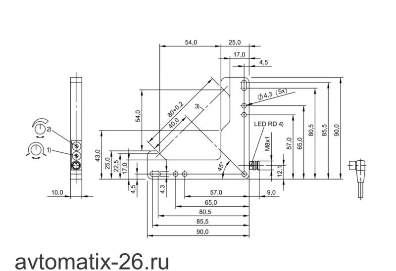 Щелевой датчик Balluff BWL 5454D-L011-S49