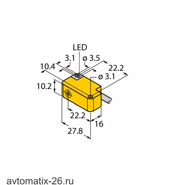 Индуктивный датчик TURCK BI2-Q10S-AP6X