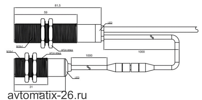Датчик двойного листа LANBAO UR18-DC60D3PO