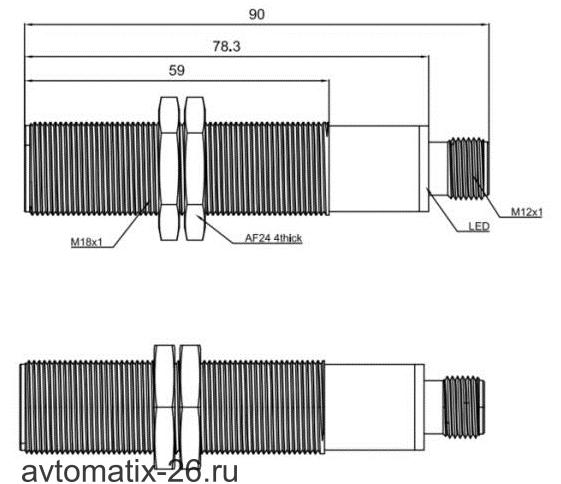 Ультразвуковой датчик LANBAO UR18-CM1DT-E2