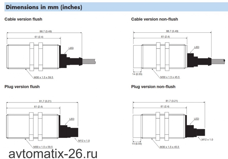 Емкостный датчик Carlo Gavazzi CA30CBF16BPM1IO