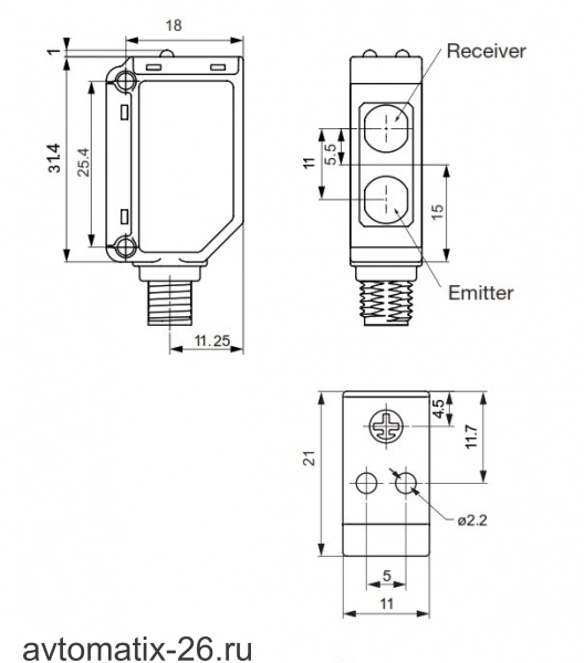 Оптический датчик Carlo Gavazzi PD30ETDI10BPM5IO