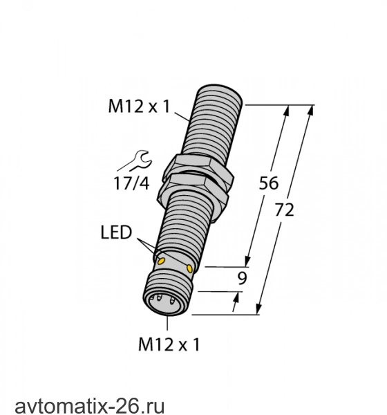Индуктивный датчик TURCK BI3U-M12EE-AP6X-H1141