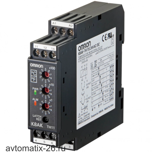 Реле контроля серии температуры Omron K8AK-TH11S 24VAC/DC