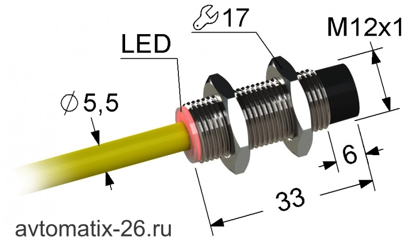 Индуктивный датчик Мега-К PS2-12M33-4N41-K