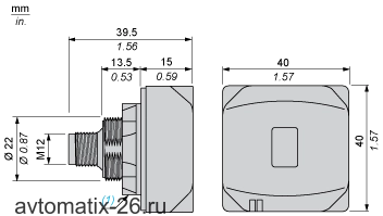RFID Антенна Telemecanique XGCS49LB201