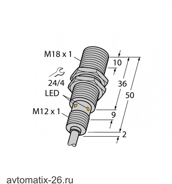 Индуктивный датчик TURCK BI8U-EM18WD-AP6X