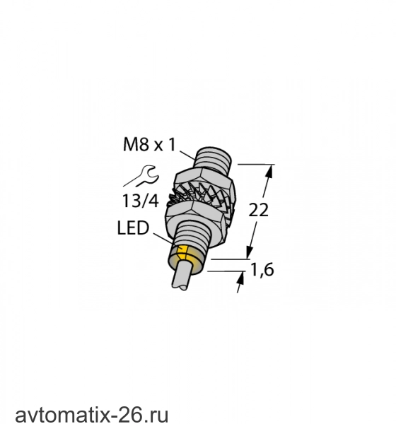 Индуктивный датчик TURCK BI2-EG08K-AN6X
