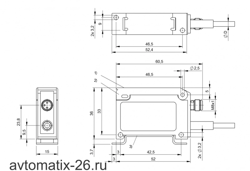 Усилитель для оптоволоконных датчиков Balluff BAE SA-OH-042-YP-DV02