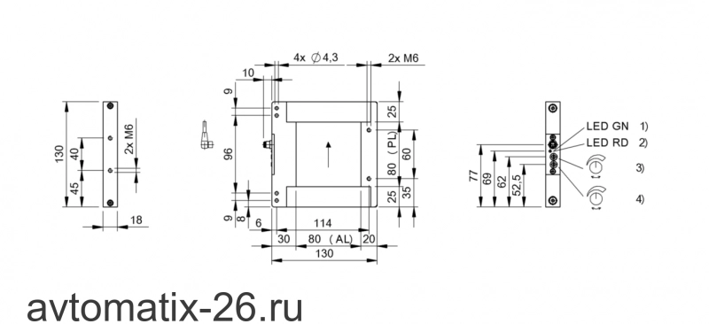 Щелевой датчик Balluff BOW A-0808-DS-C-S75