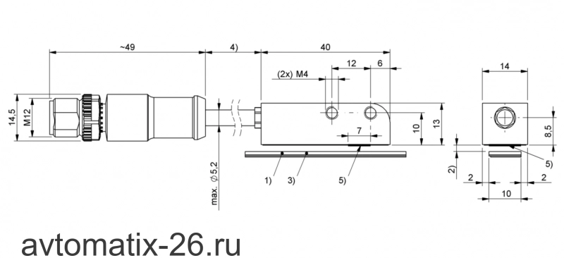 Магнитный энкодер Balluff BML-S1H1-S6QC-M3FA-D0-KA00,3-S284