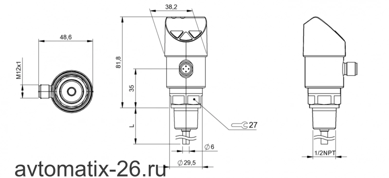Датчик температуры Balluff BFT 6025-JC003-A00A0C-S4