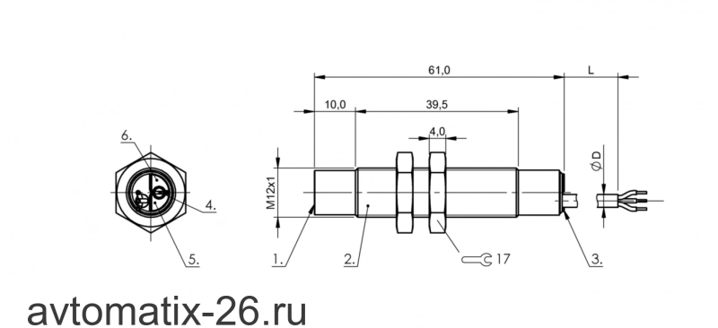 Емкостной датчик уровня Balluff BCS M12B4G1-POC80H-EP02