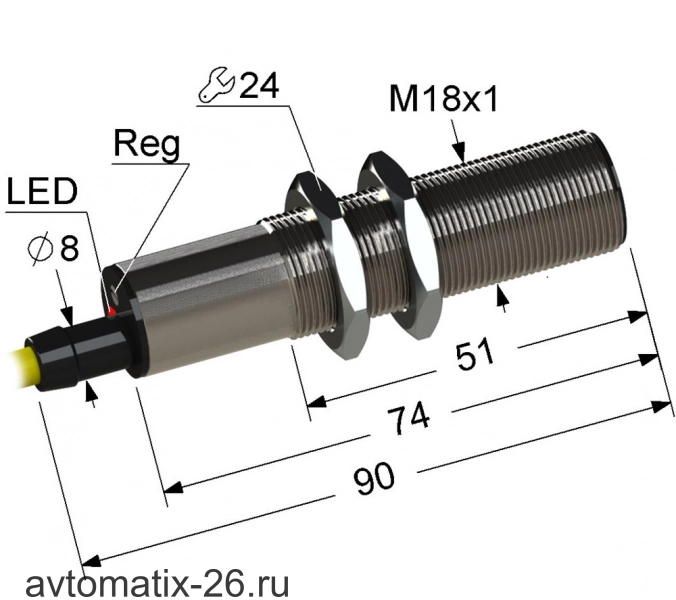 Емкостный датчик Мега-К PS1-18M90-5B41-Z