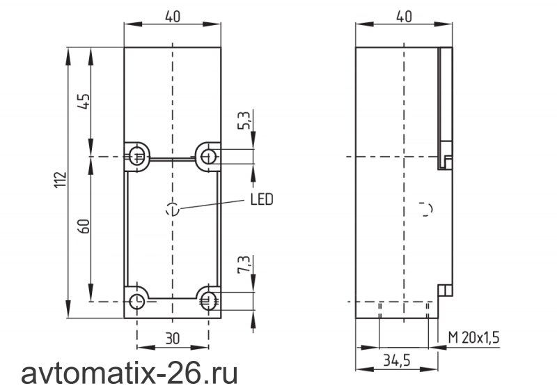 Индуктивный датчик Schmersal IFL15-333-11YPG