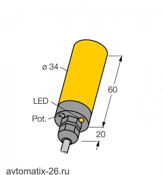 Емкостной датчик TURCK BC15-K34-VN4X