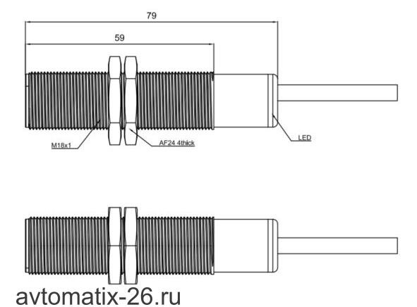Ультразвуковой датчик LANBAO UR18-CM1DPH