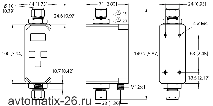 Расходомер TURCK FTCI-10D10A4P-2LIX-H1141/D...(Sonderabgleich)