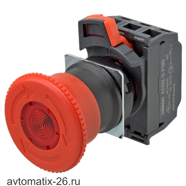 Выключатель аварийной остановки Omron A22NE-M-P202-C