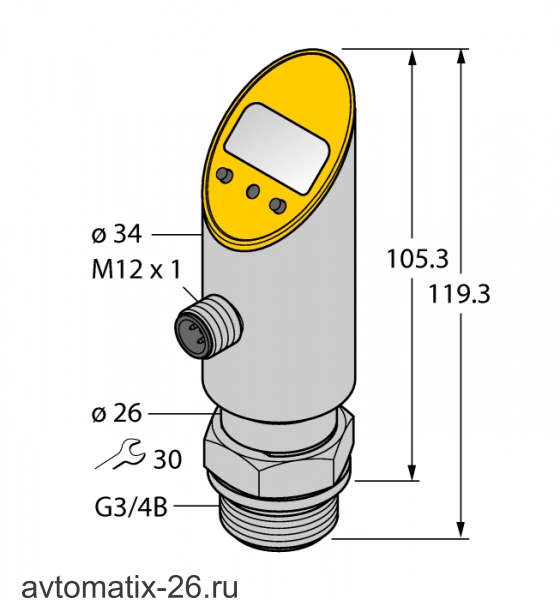 Датчик давления TURCK PS040V-606-LI2UPN8X-H1141