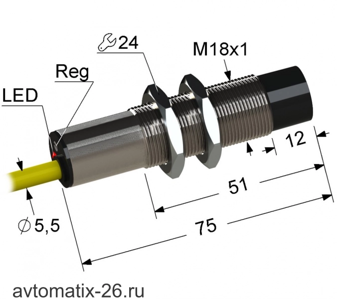 Емкостный датчик Мега-К PS1-18M75-15N61-K