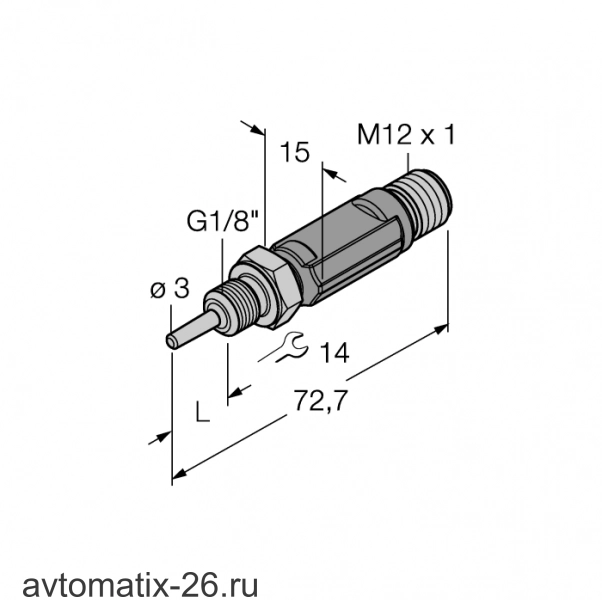 Датчик температуры TURCK TTM050C-103A-G1/8-LI6-H1140-L013-50/50A°C