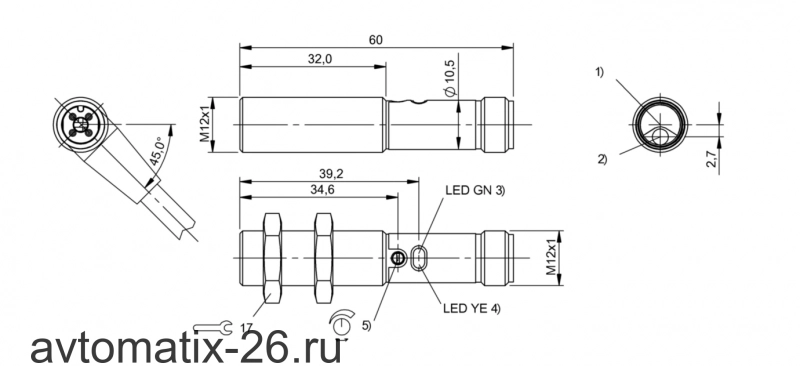 Оптический датчик Balluff BOS 12M-PA-RH12-S4