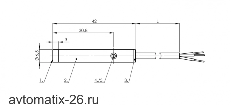 Емкостной датчик уровня Balluff BCS G06T4E1-NSM30G-EP02