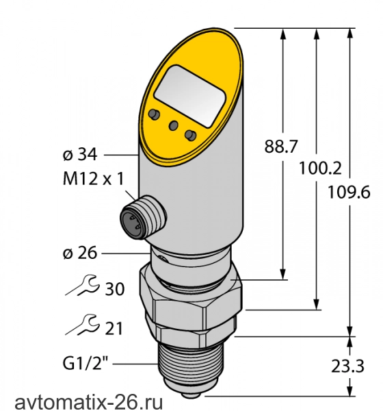 Датчик давления TURCK PS600R-508-LI2UPN8X-H1141/3GD