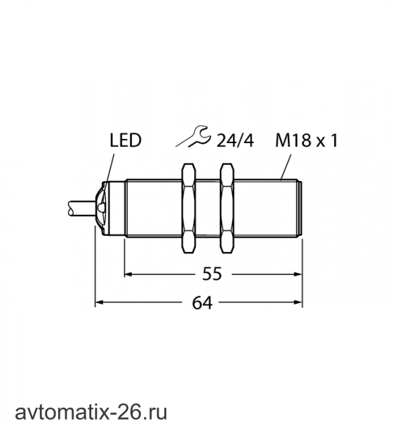 Ультразвуковой датчик TURCK RU50U-S18-AP8X