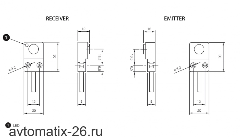 Ультразвуковой датчик Micro Detectors UHZ/AN-0A