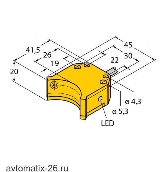 Индуктивный датчик TURCK NI4-DS20-2AP6X2