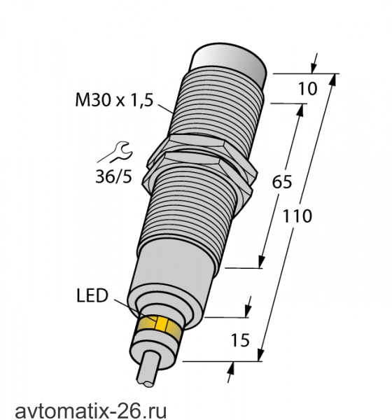 Индуктивный датчик TURCK NI15-EM30D-VP6X/S120
