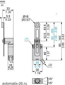 Kонцевой выключатель Telemecanique XCMD2145L1