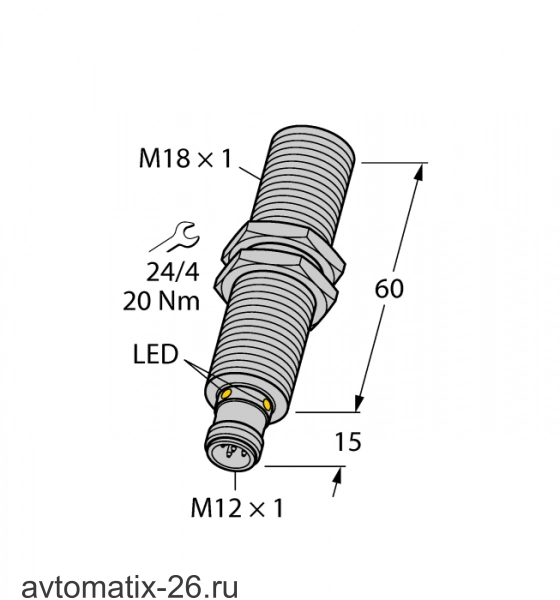 Ультразвуковой датчик TURCK RU130U-M18E-2UP8X2-H1151