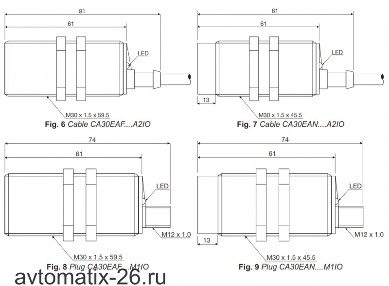 Емкостный датчик Carlo Gavazzi CA30EAN25BPA2IO