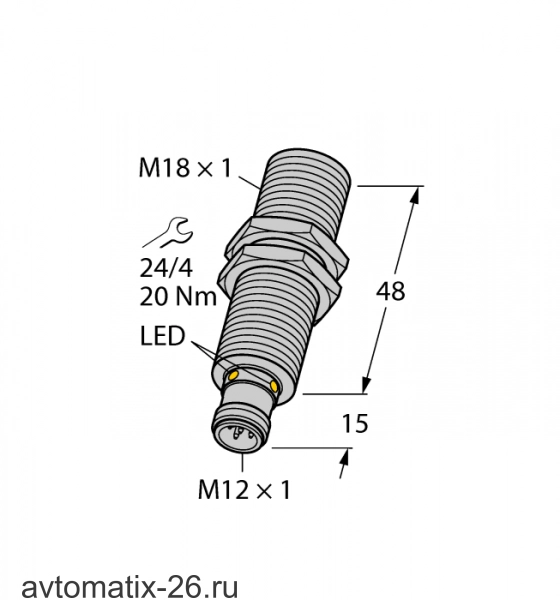 Ультразвуковой датчик TURCK RU100L-M18M-UP8X2-H1151