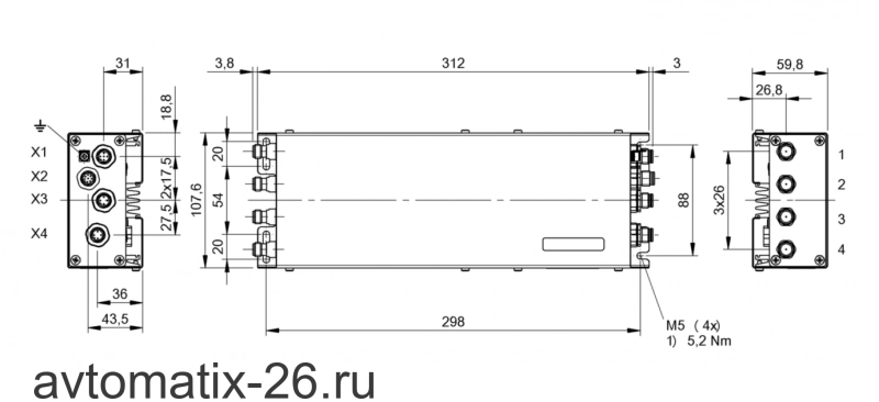 Блок обработки RFID Balluff BIS U-6020-059-114-00-ST26