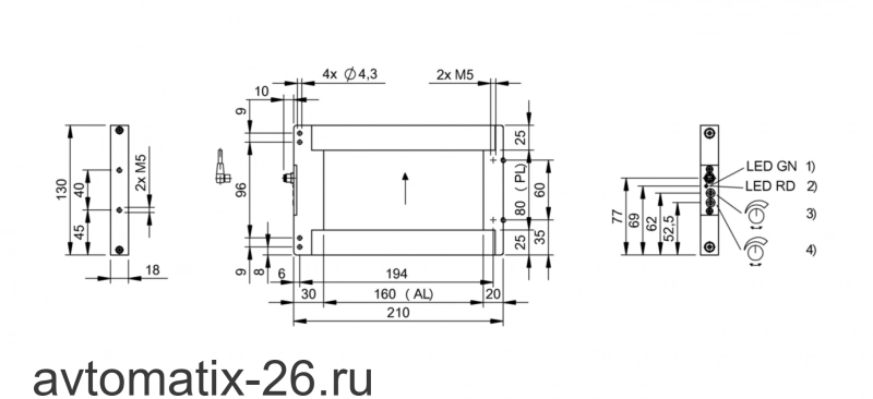 Щелевой датчик Balluff BOW A-0816-PS-C-S49
