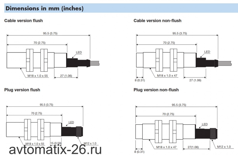 Емкостный датчик Carlo Gavazzi CA18CBF08BPM1IO